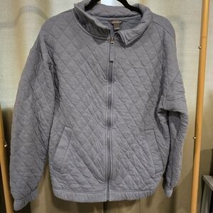Eddie Bauer Dark Gray Quilted Jacket